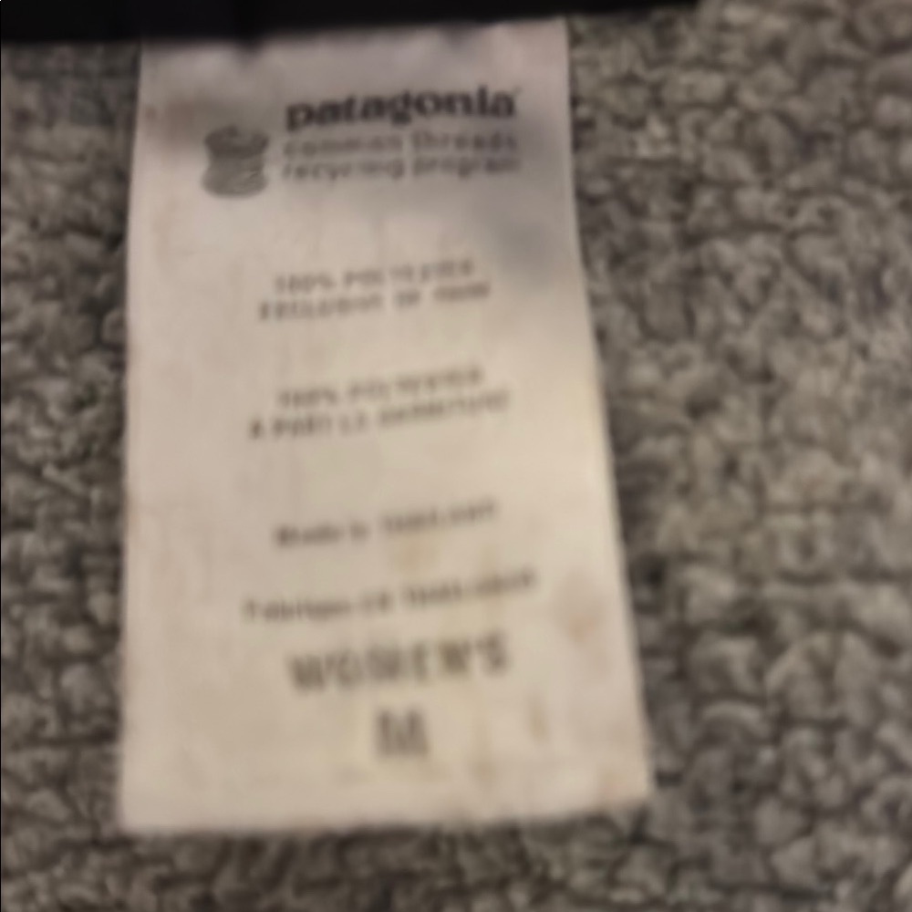 Patagonia Gray Sweater Quarter zip pullover medium - Picture 4 of 5